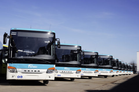 Setra und Sprinter Busse im Linieneinsatz auf Grande Terre