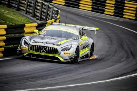 Jubiläum: Zehn Jahre Mercedes-AMG Customer Racing - GT-Erfolge made in Affalterbach Foto: Sieger FIA GT World Cup Macau 2017, Edoardo Mortara, Merce des-AMG GT3 