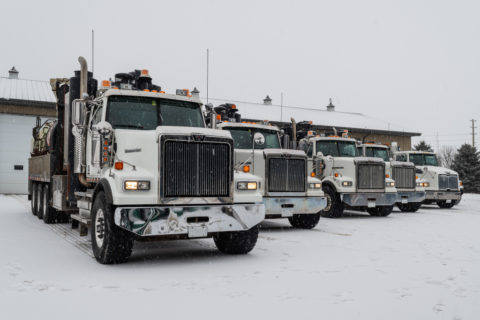 Daimler Trucks lieferte 200.000sten Western Star aus Foto: Die Western Star Lkw Flotte von Joe Johnson Equipment  