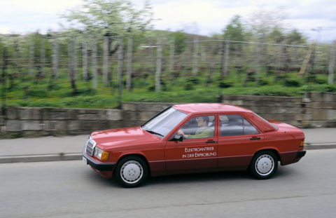 1990 Ein Pionier der E-Mobilität: Der Mercedes-Benz 190 mit Elektroantrieb